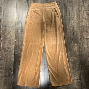 Calvin Klein Performance Micro Ribbed Velour Wide Leg Pants